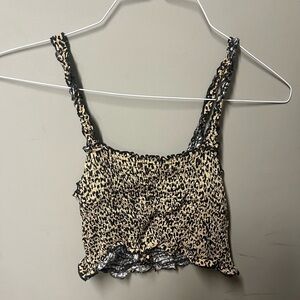 Cheetah print tank top
